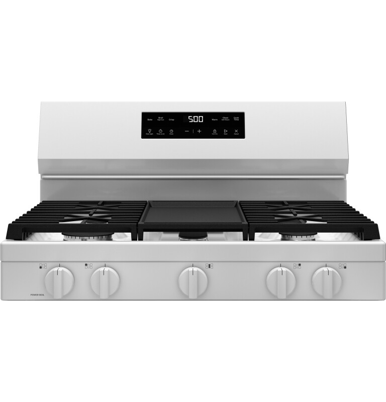 30" Free-Standing Gas Range with Crisp Mode GGF500PVWW
