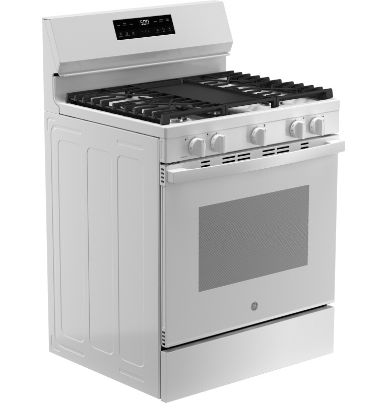30" Free-Standing Gas Range with Crisp Mode GGF500PVWW