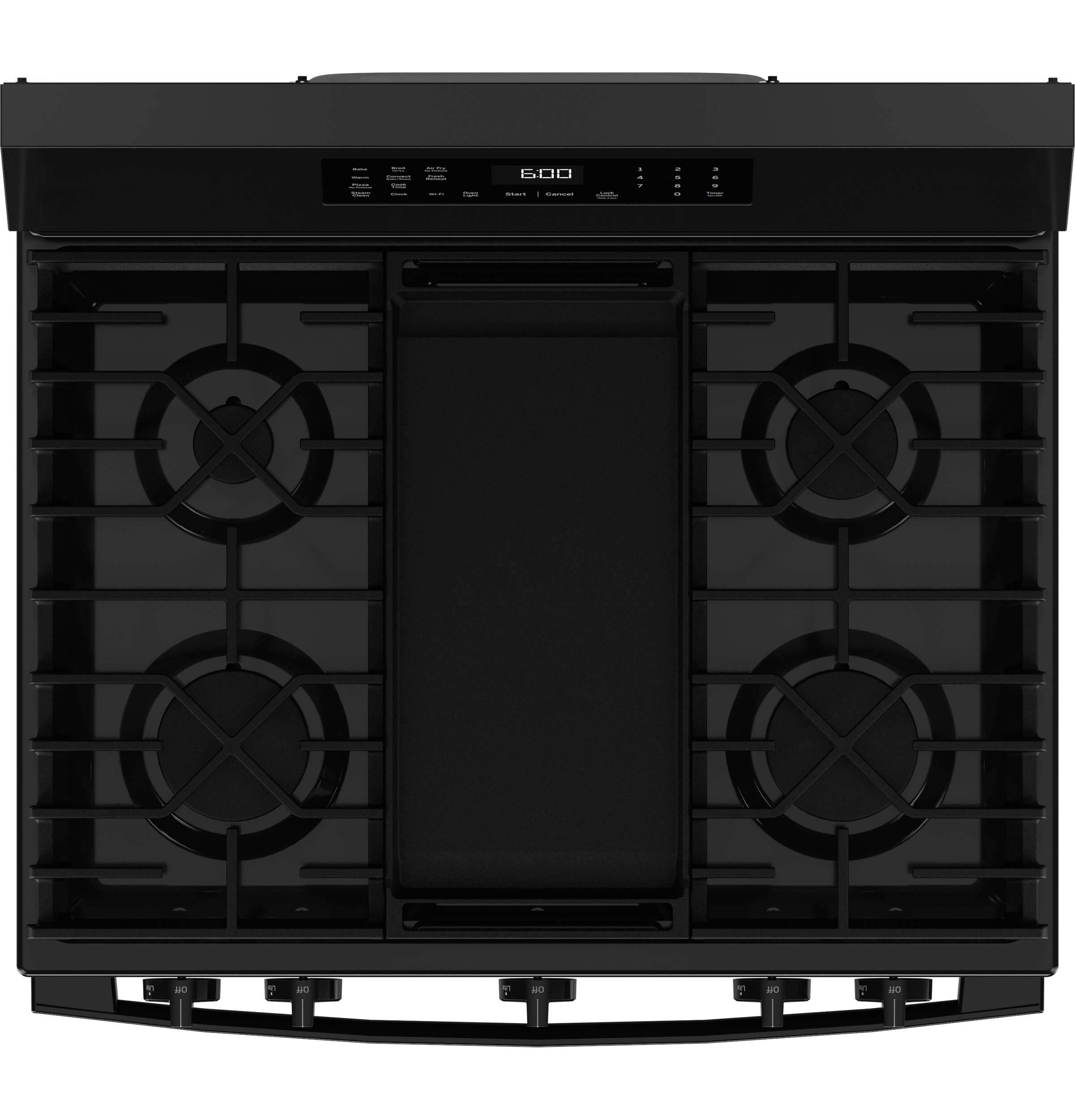 30" Free-Standing Gas Convection Range with No Preheat Air Fry and EasyWash Oven Tray GGF600AVBB