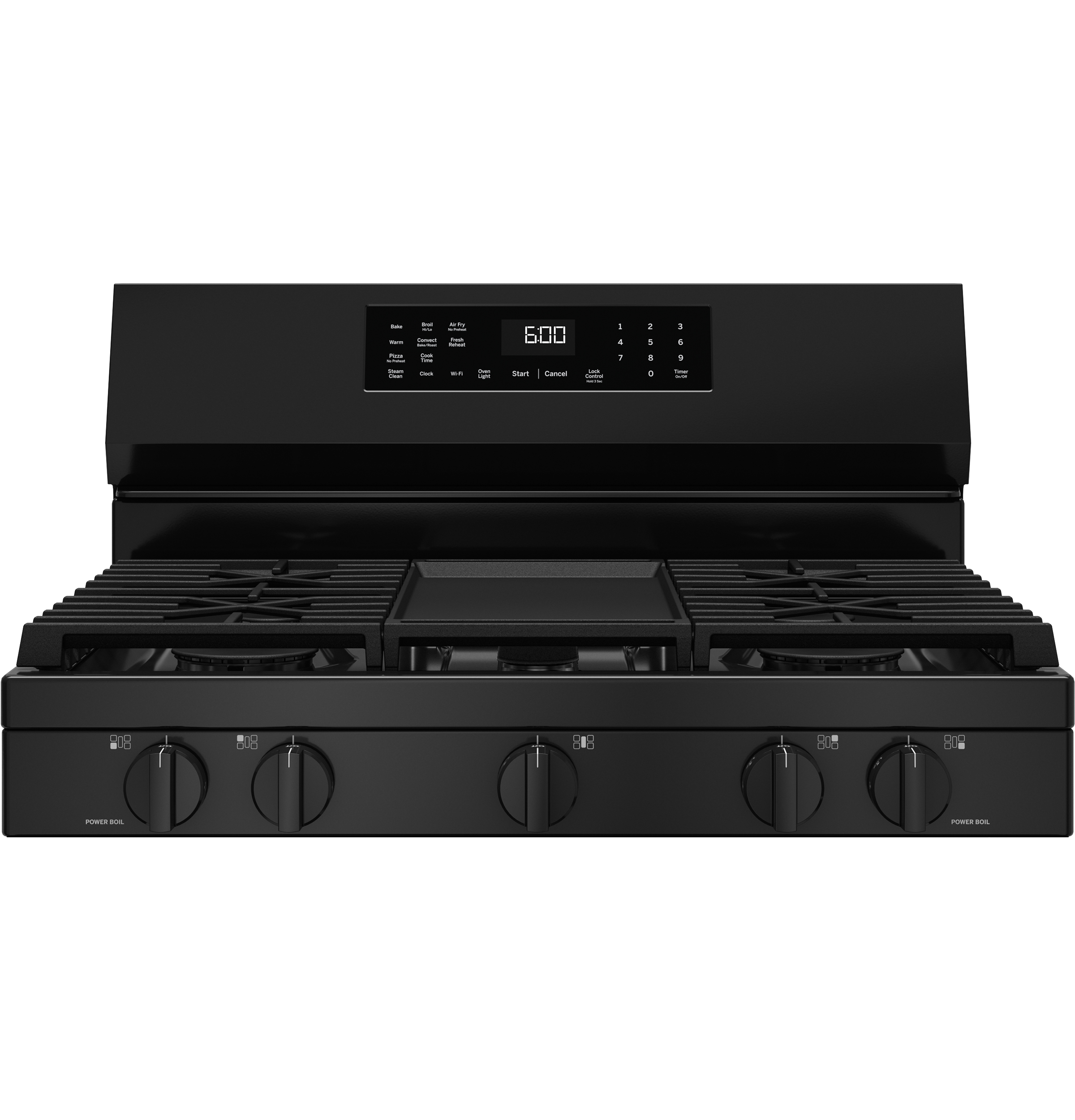 30" Free-Standing Gas Convection Range with No Preheat Air Fry and EasyWash Oven Tray GGF600AVBB
