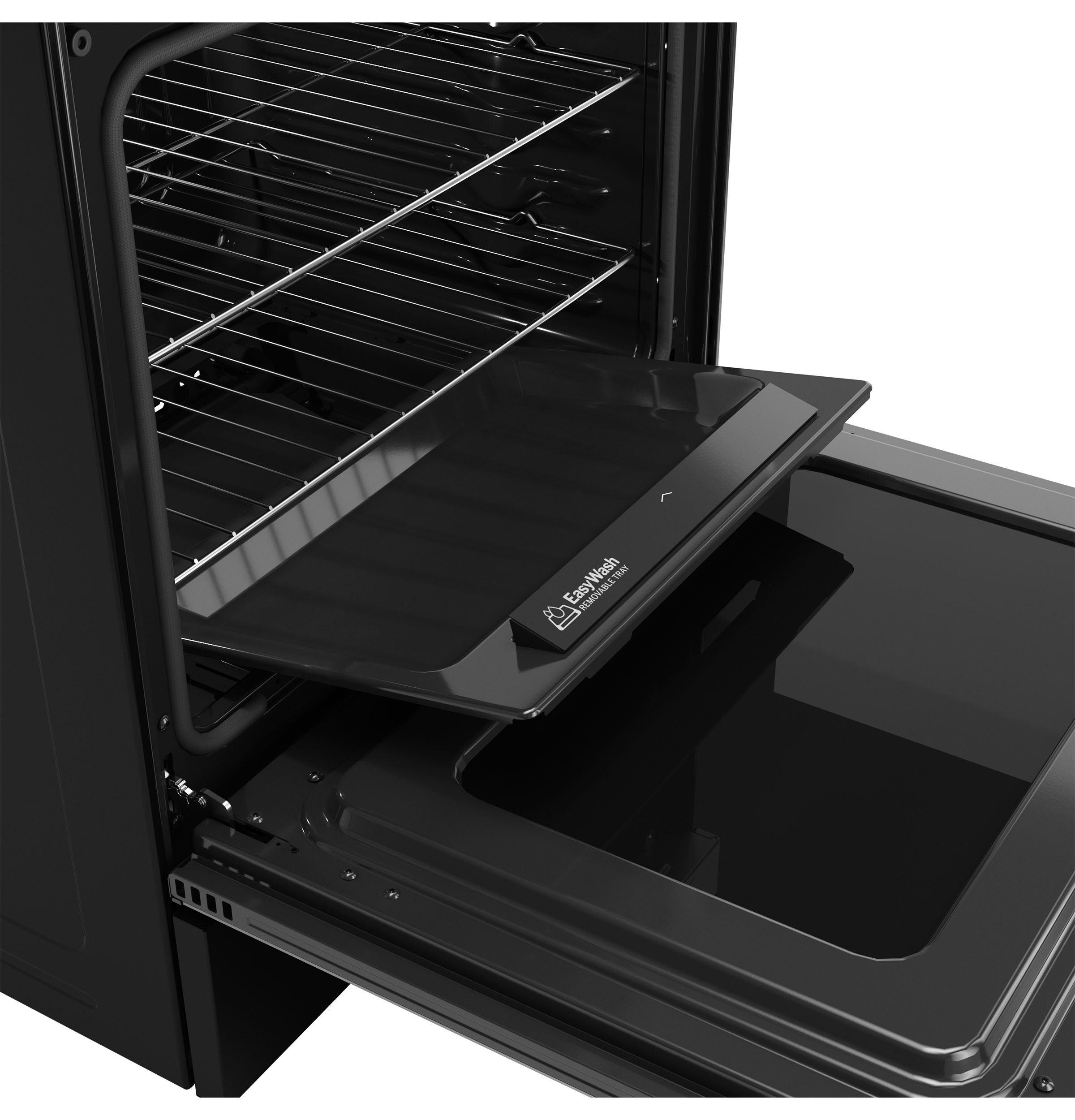 30" Free-Standing Gas Convection Range with No Preheat Air Fry and EasyWash Oven Tray GGF600AVBB