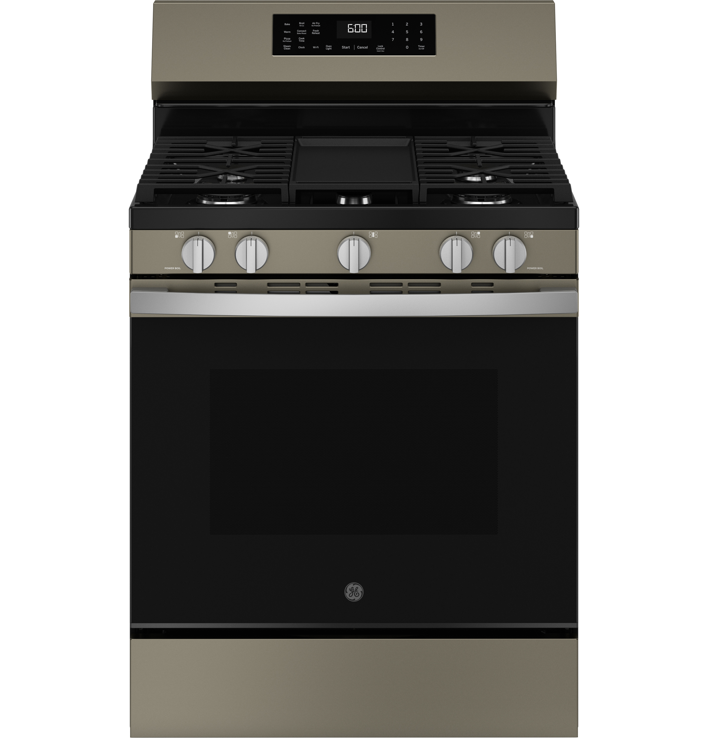 30" Free-Standing Gas Convection Range with No Preheat Air Fry and EasyWash Oven Tray GGF600AVSS