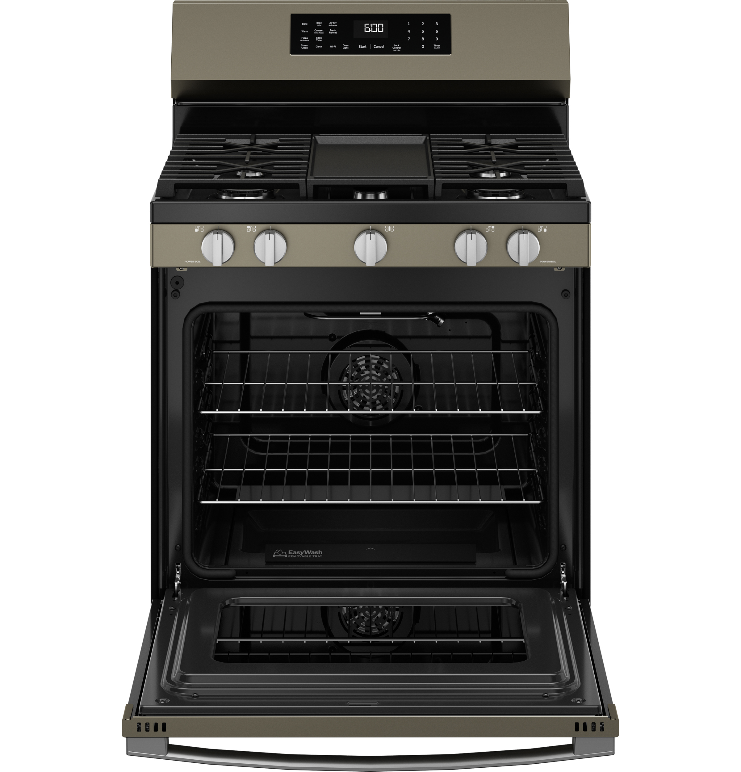 30" Free-Standing Gas Convection Range with No Preheat Air Fry and EasyWash Oven Tray GGF600AVES