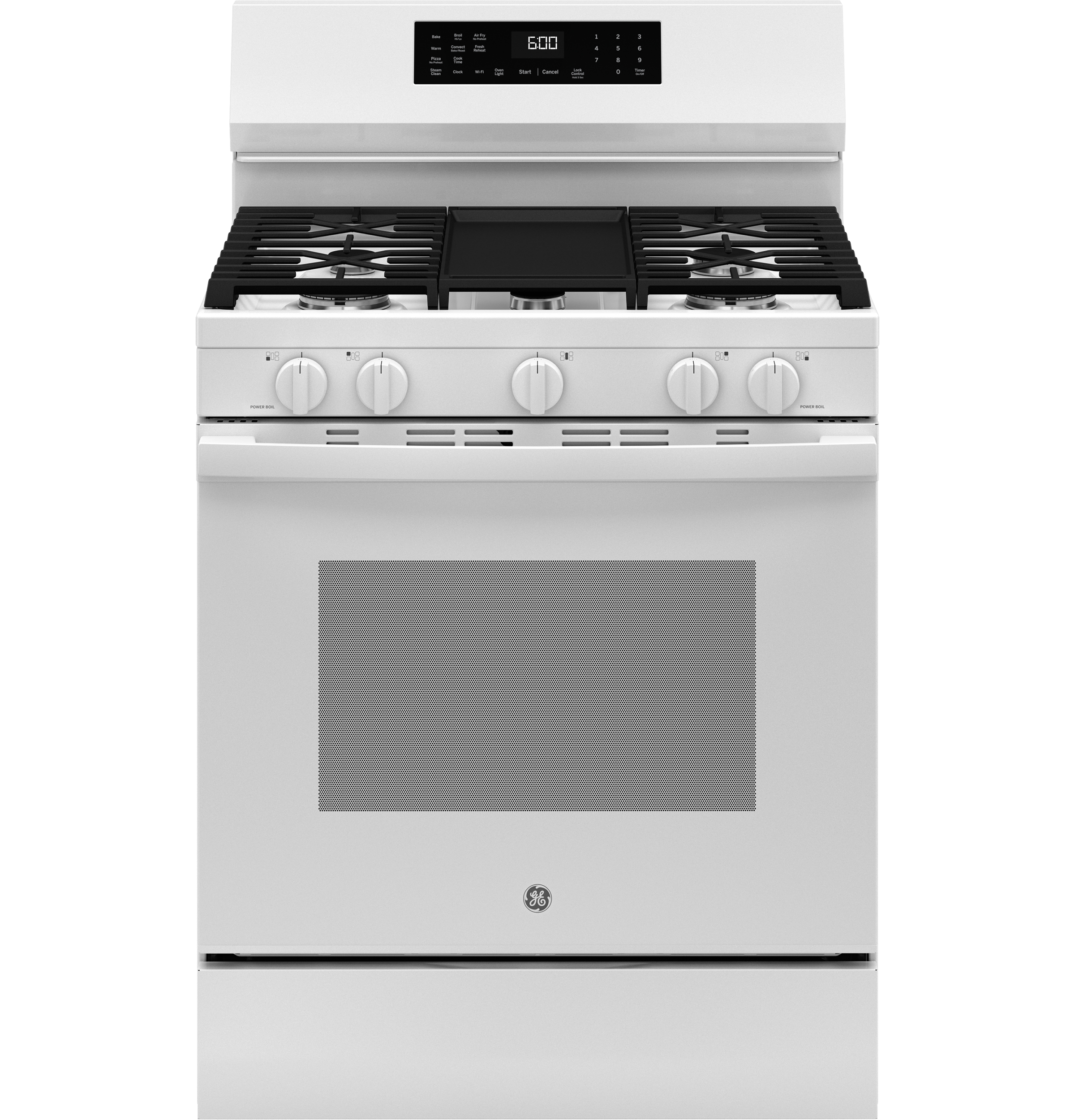 30" Free-Standing Gas Convection Range with No Preheat Air Fry and EasyWash Oven Tray GGF600AVSS