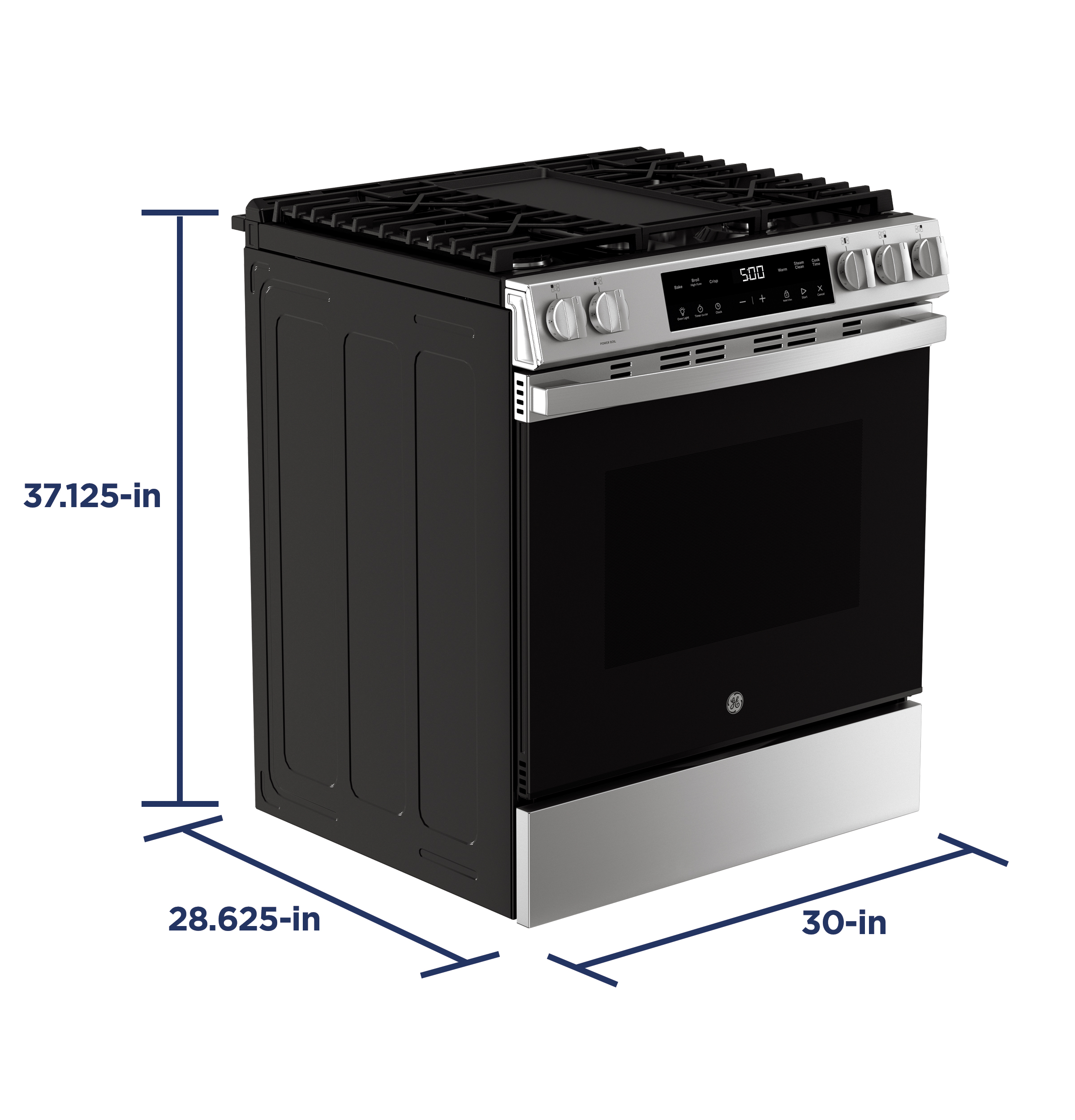 30" Slide-In Front Control Gas Range with Crisp Mode GGS500SVSS