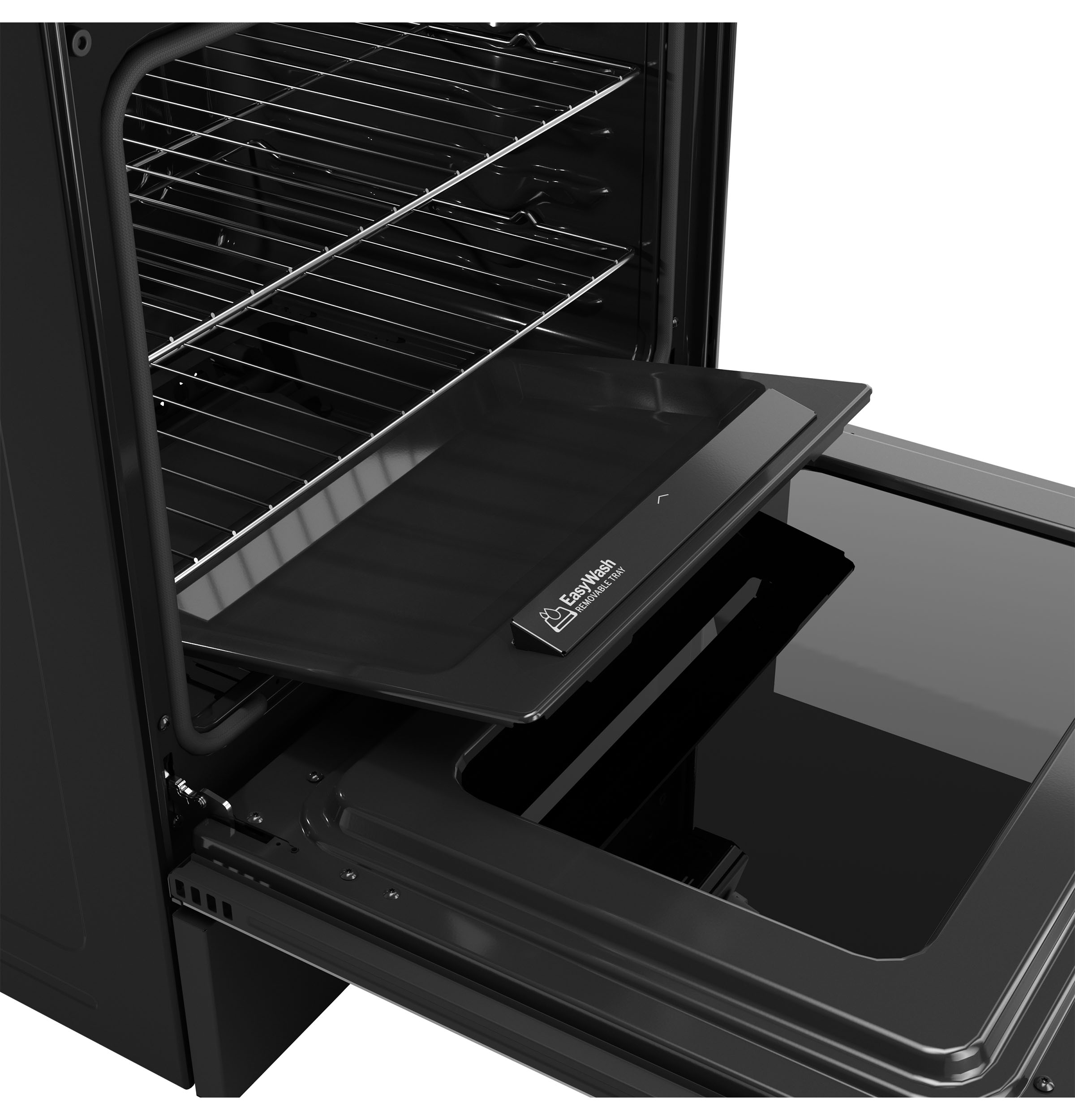 30" Slide-In Front-Control Convection Gas Range with No Preheat Air Fry and EasyWash Oven Tray GGS600AVDS