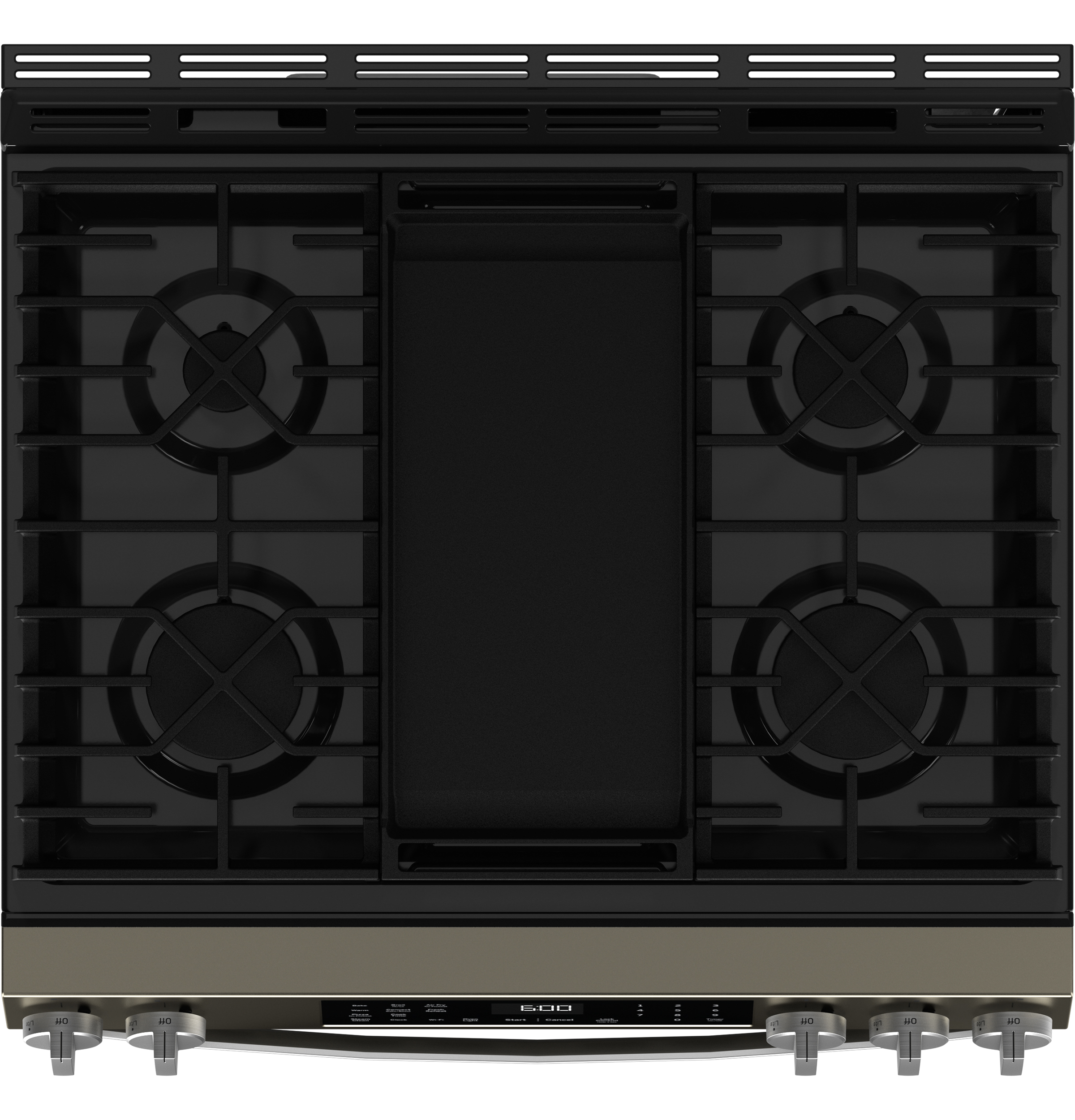 30" Slide-In Front-Control Convection Gas Range with No Preheat Air Fry and EasyWash Oven Tray GGS600AVES
