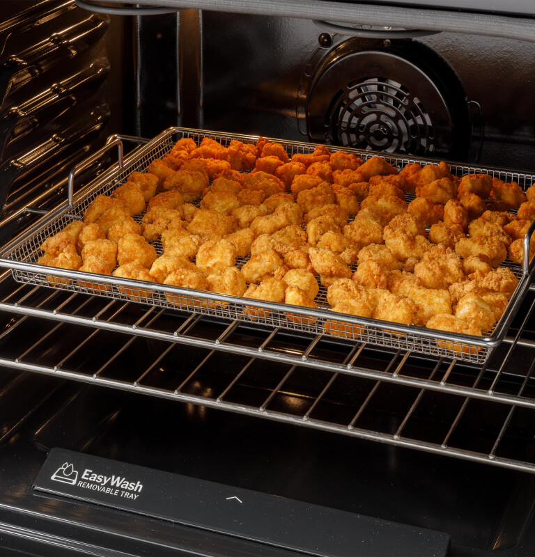 30" Slide-In Front-Control Convection Gas Range with No Preheat Air Fry and EasyWash Oven Tray GGS60LAVFS
