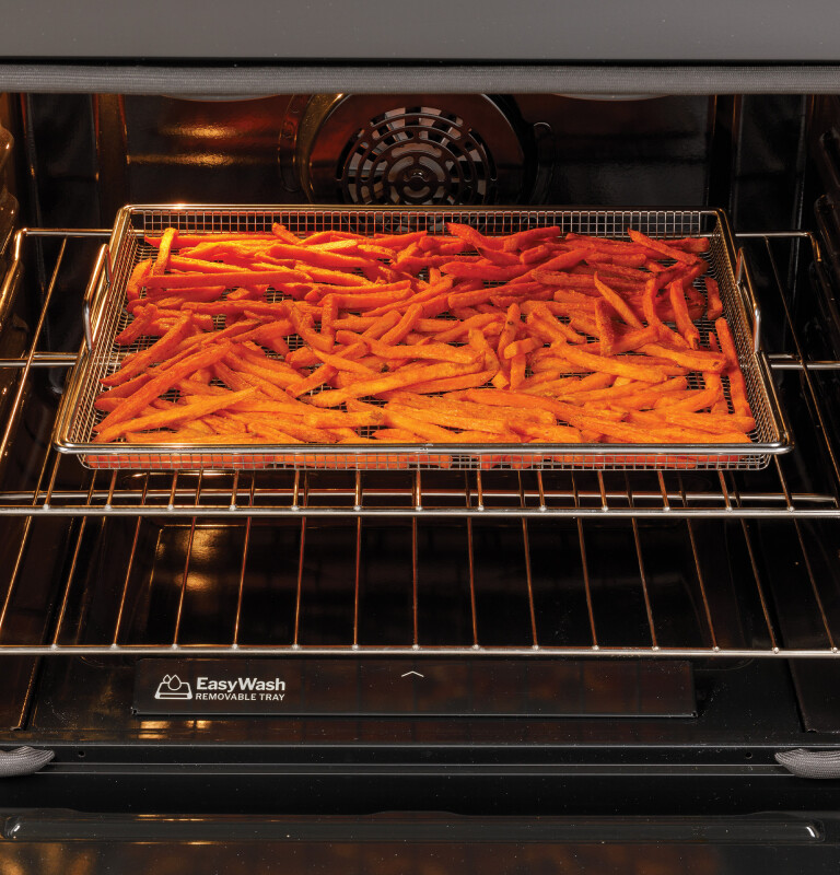 30" Slide-In Front-Control Convection Gas Range with No Preheat Air Fry and EasyWash Oven Tray GGS60LAVFS