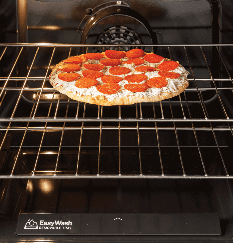 30" Slide-In Front-Control Convection Gas Range with No Preheat Air Fry and EasyWash Oven Tray GGS60LAVFS