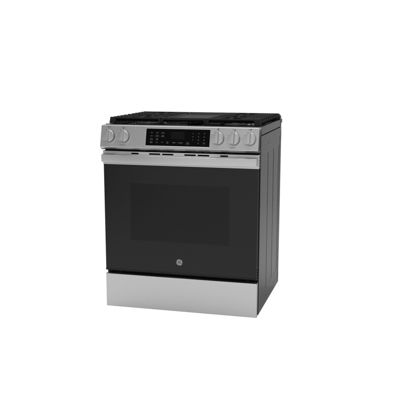 30" Slide-In Front-Control Convection Gas Range with No Preheat Air Fry and EasyWash Oven Tray GGS60LAVFS