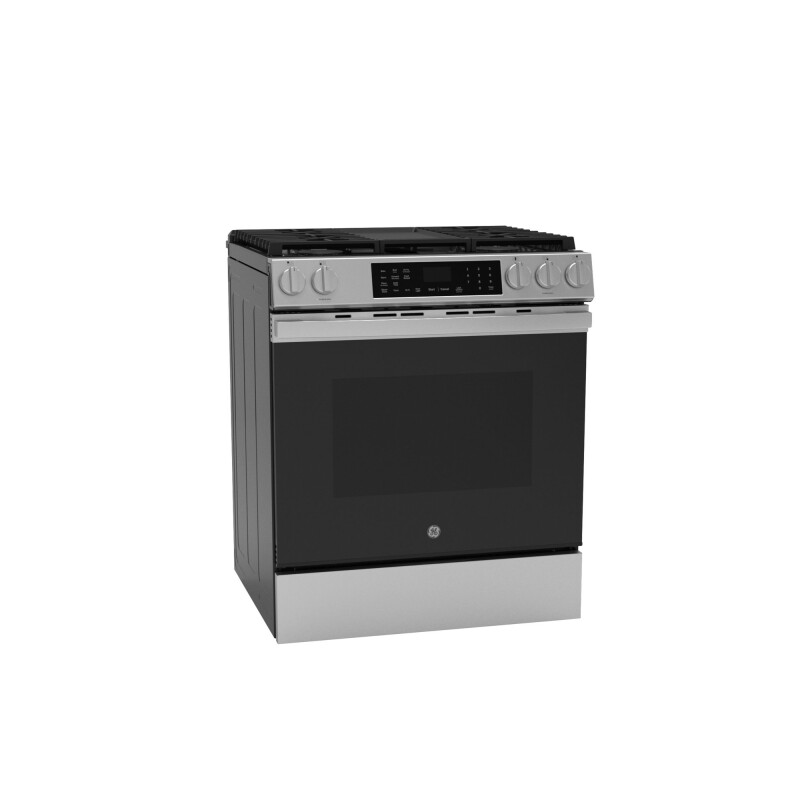 30" Slide-In Front-Control Convection Gas Range with No Preheat Air Fry and EasyWash Oven Tray GGS60LAVFS
