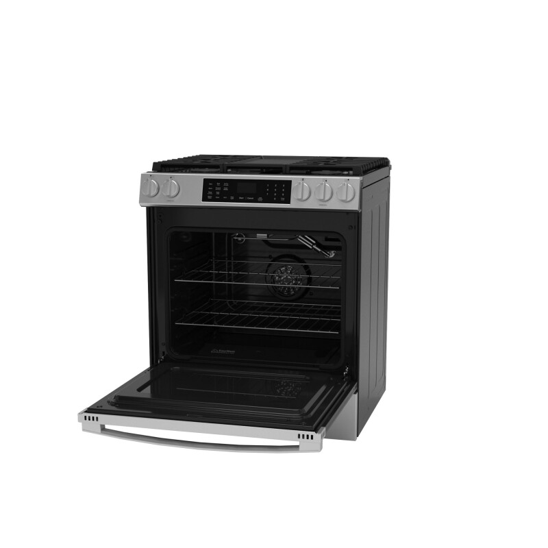 30" Slide-In Front-Control Convection Gas Range with No Preheat Air Fry and EasyWash Oven Tray GGS60LAVFS