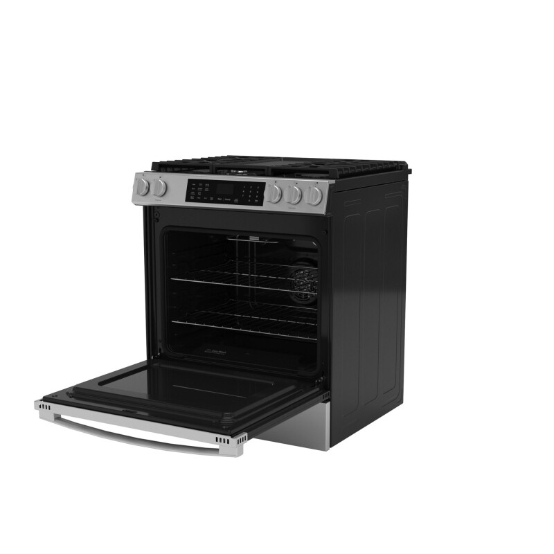 30" Slide-In Front-Control Convection Gas Range with No Preheat Air Fry and EasyWash Oven Tray GGS60LAVFS
