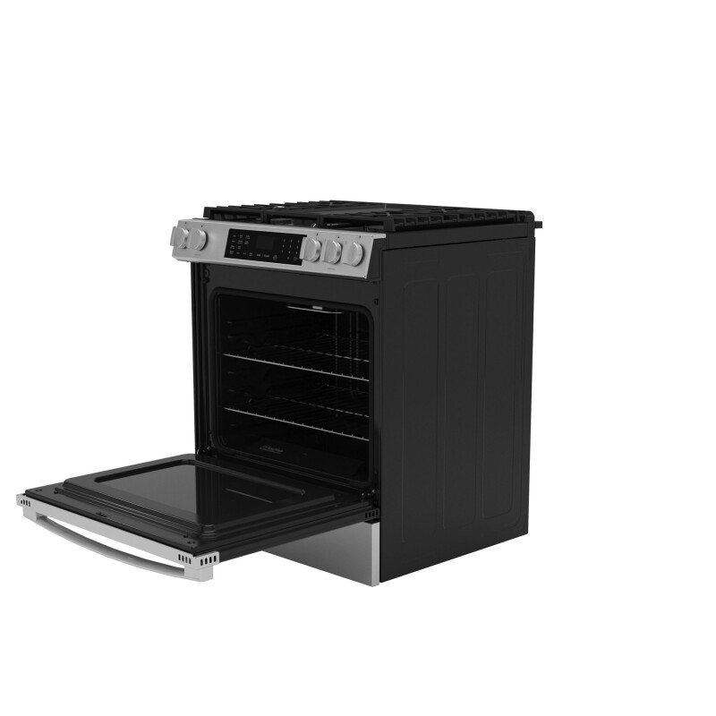 30" Slide-In Front-Control Convection Gas Range with No Preheat Air Fry and EasyWash Oven Tray GGS60LAVFS