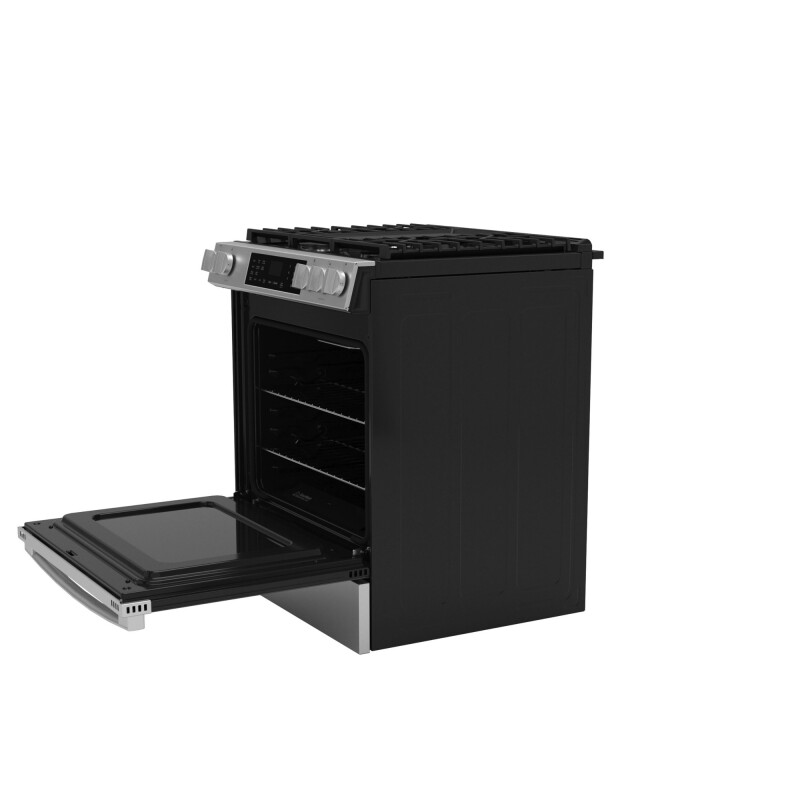 30" Slide-In Front-Control Convection Gas Range with No Preheat Air Fry and EasyWash Oven Tray GGS60LAVFS