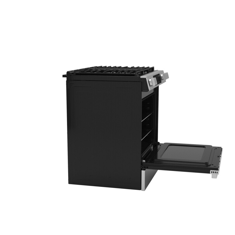 30" Slide-In Front-Control Convection Gas Range with No Preheat Air Fry and EasyWash Oven Tray GGS60LAVFS