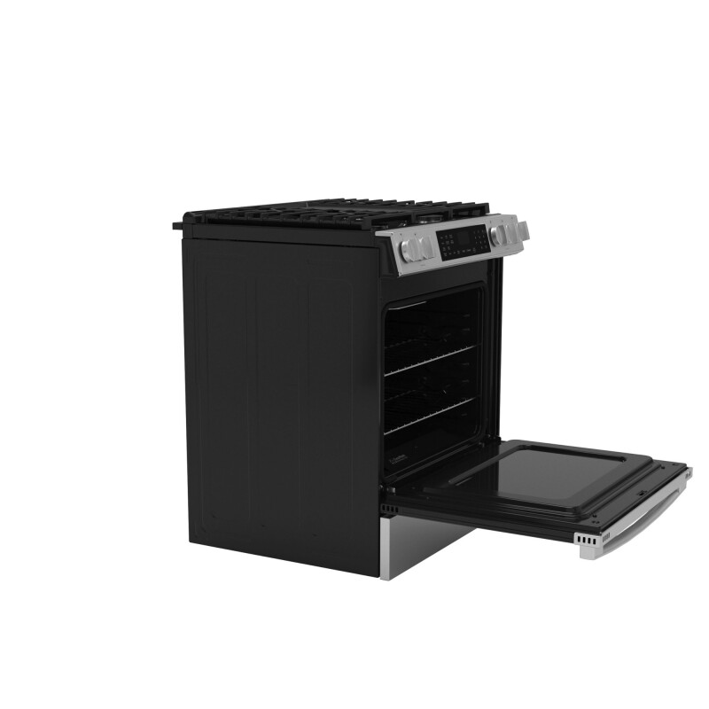 30" Slide-In Front-Control Convection Gas Range with No Preheat Air Fry and EasyWash Oven Tray GGS60LAVFS