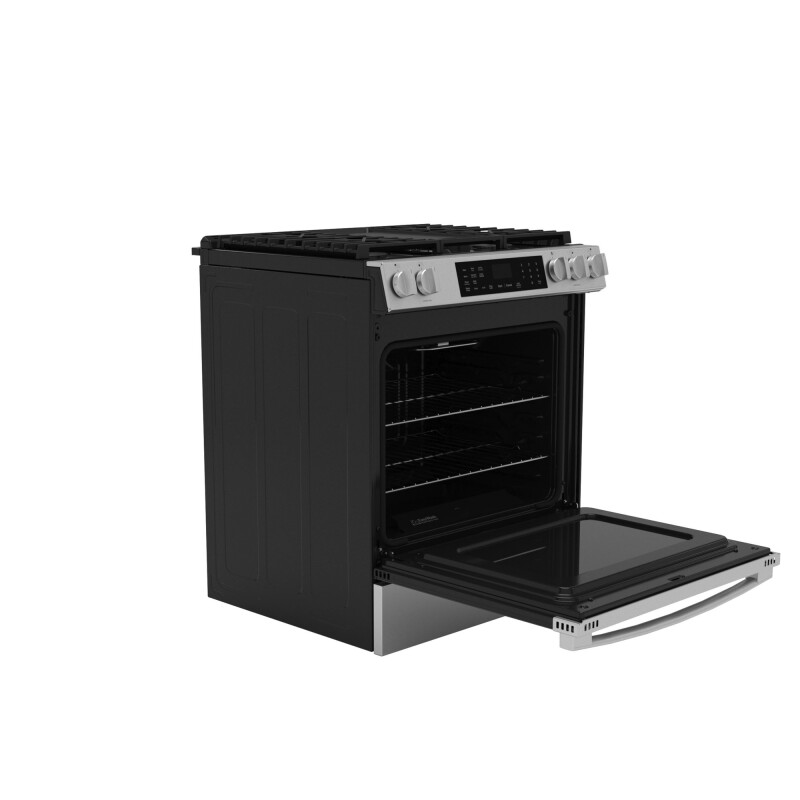 30" Slide-In Front-Control Convection Gas Range with No Preheat Air Fry and EasyWash Oven Tray GGS60LAVFS