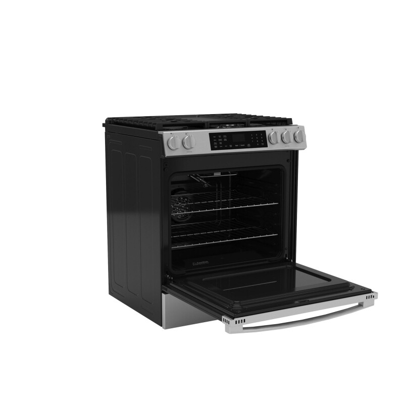 30" Slide-In Front-Control Convection Gas Range with No Preheat Air Fry and EasyWash Oven Tray GGS60LAVFS