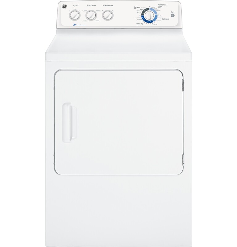 7.0 cu. ft. capacity Dura Drum electric dryer with HE Sensor Dry GHDP490EFWW