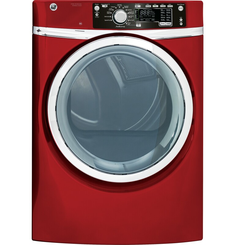 8.3 cu. ft. capacity Front Load electric dryer with steam GHDS365EFRR