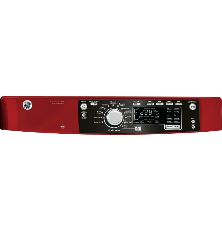 8.3 cu. ft. capacity Front Load electric dryer with steam GHDS365EFRR