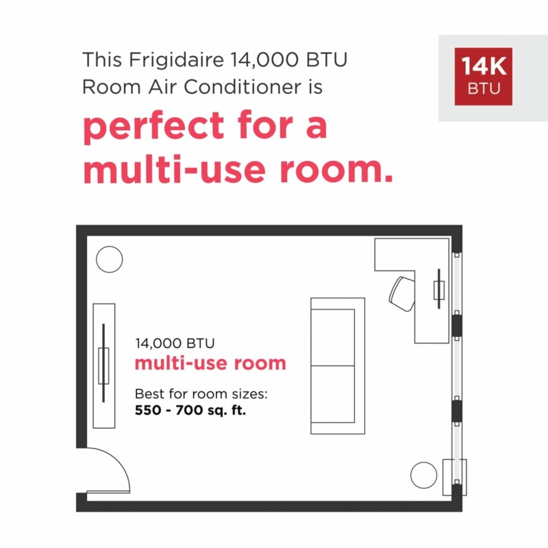 3-in-1 Connected Inverter Portable Room Air Conditioner 14,000 BTU (ASHRAE) / 10,500 BTU (DOE) GHPC142AA1
