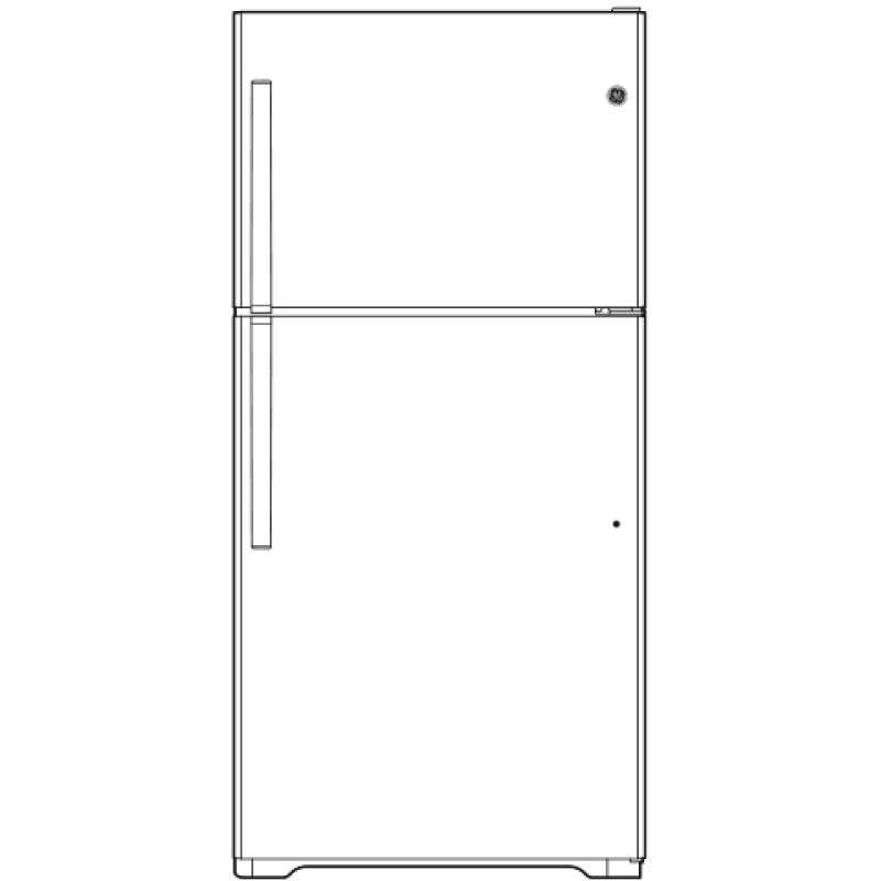 17.5 Cu. Ft. Top-Freezer Refrigerator GIE18GSNRSS