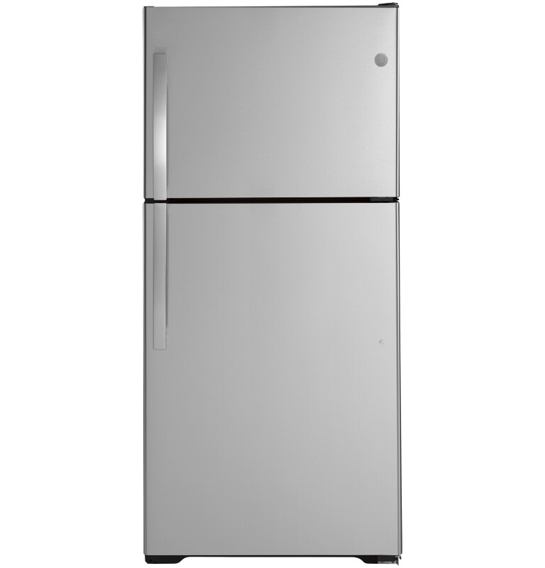 GE 19.2 Cu. Ft. Top-Freezer Refrigerator Gray GIE19JSNRSS Picture 1