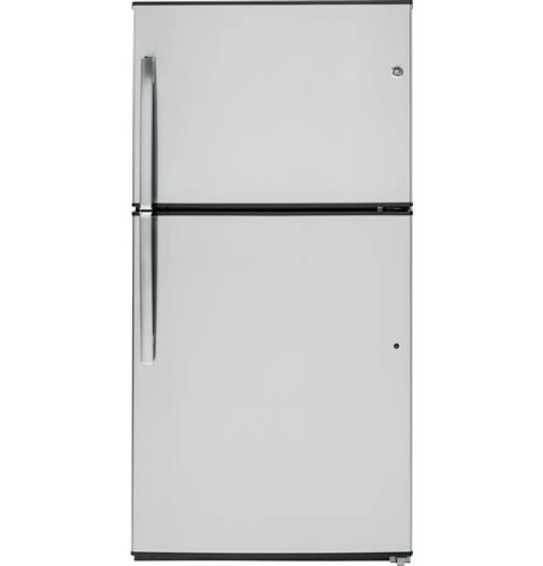 GE 21.1 Cu. Ft. Top-Freezer Refrigerator Stainless Steel GIE21GSHSS Picture 1