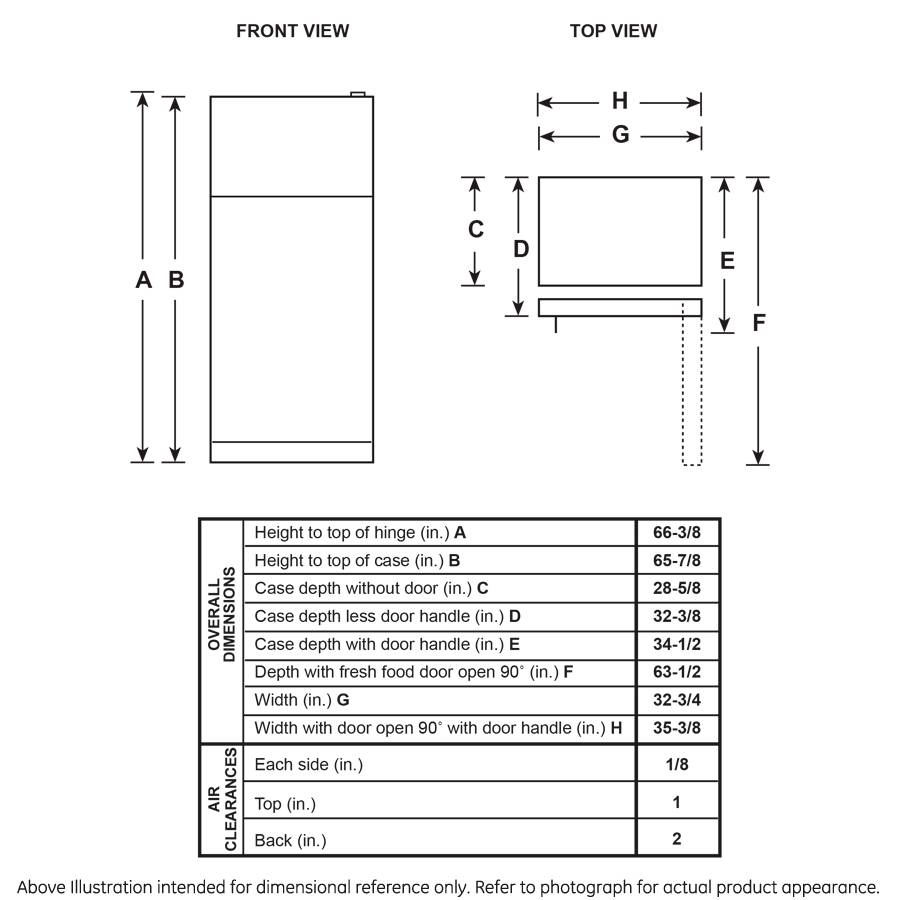 21.9 Cu. Ft. Top-Freezer Refrigerator GIE22JSNRSS
