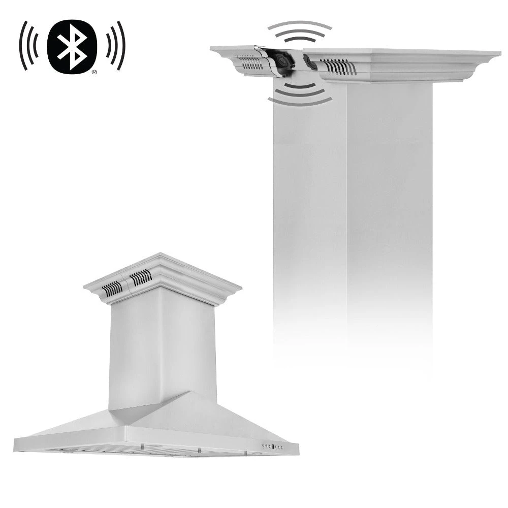 36 in. CrownSound™ Ducted Vent Island Mount Range Hood GL1ICRNBT36