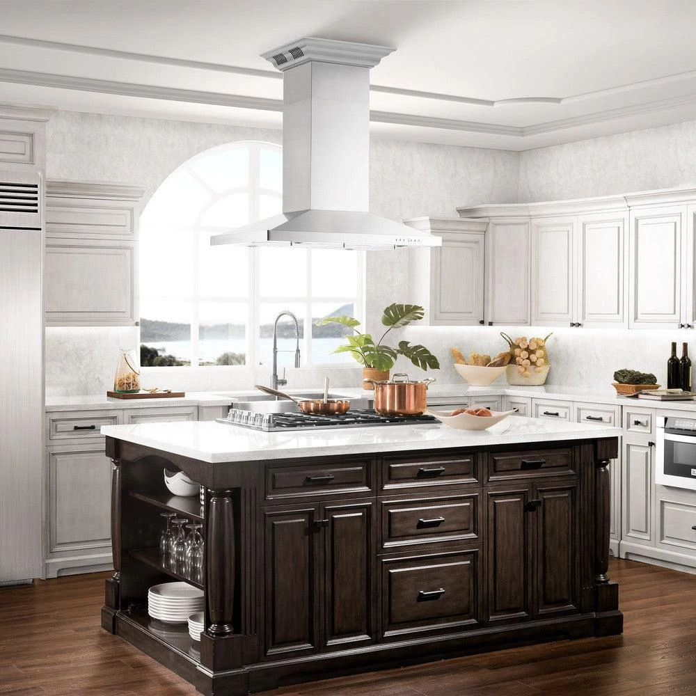 36 in. CrownSound™ Ducted Vent Island Mount Range Hood GL2ICRNBT36