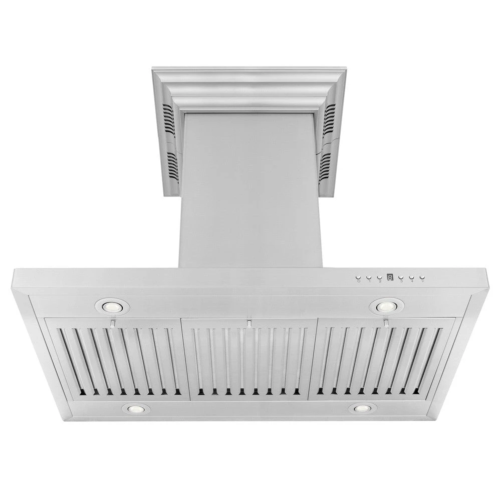 36 in. CrownSound™ Ducted Vent Island Mount Range Hood GL2ICRNBT36