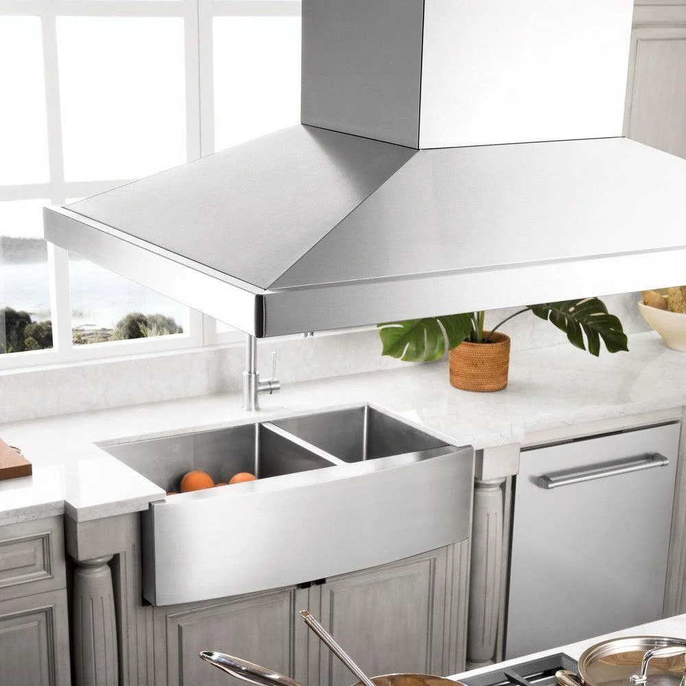 36 in. CrownSound™ Ducted Vent Island Mount Range Hood GL2ICRNBT36