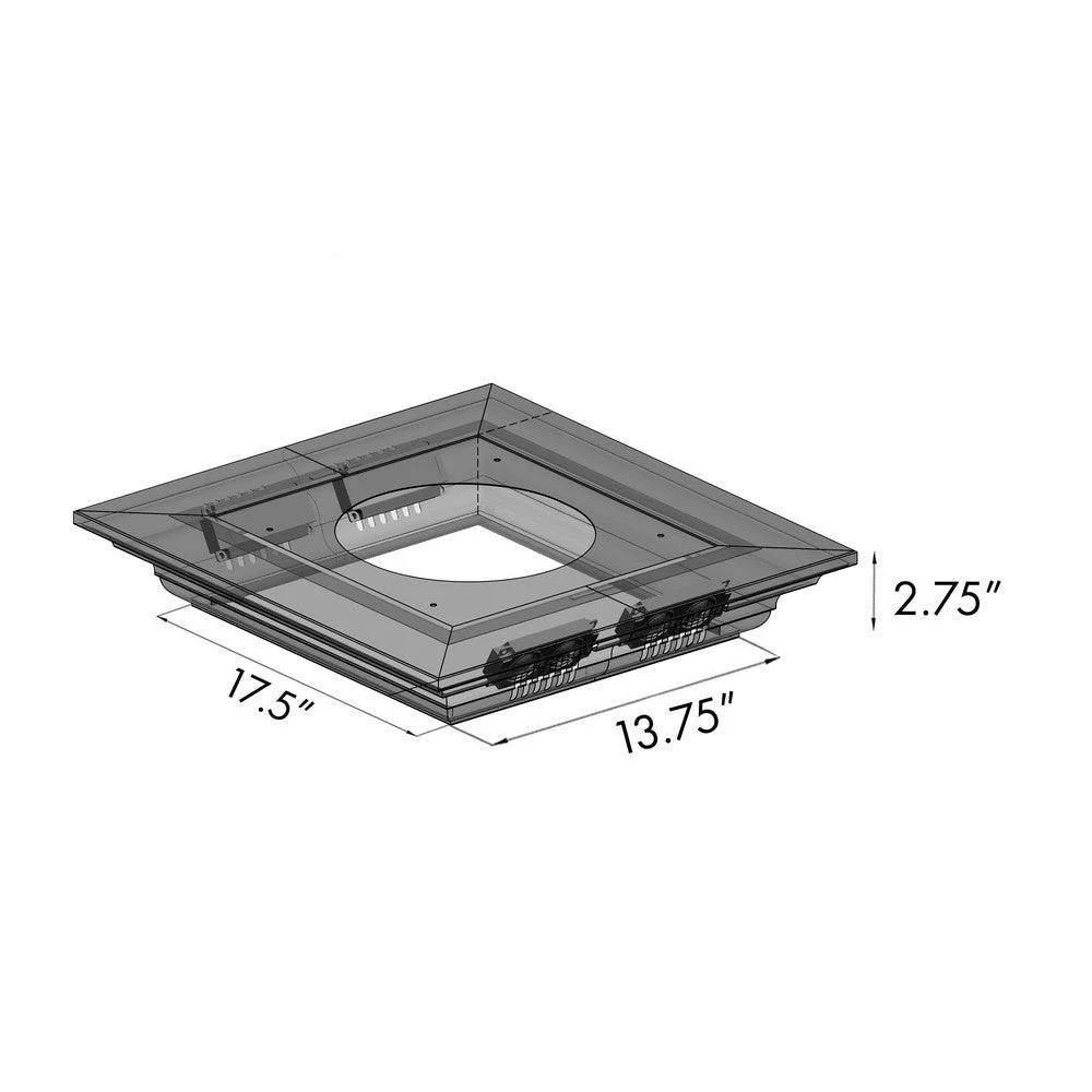 36 in. CrownSound™ Ducted Vent Island Mount Range Hood GL2ICRNBT36