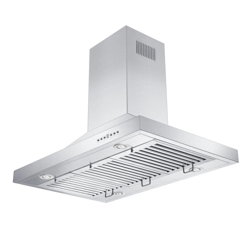 42 in. Ducted Island Mount Range Hood with Dual Remote Blower GL2IRD42
