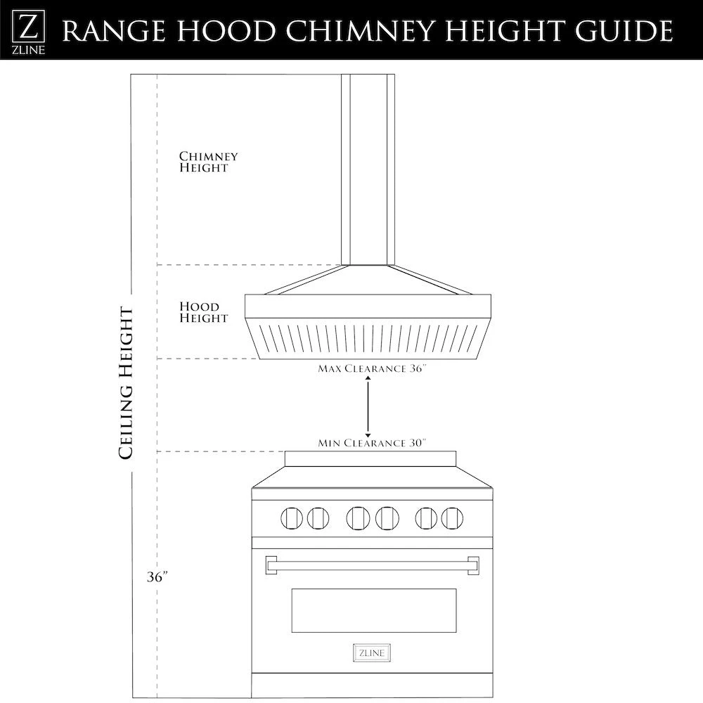 36 in. Convertible Vent Island Mount Range Hood GL9I36