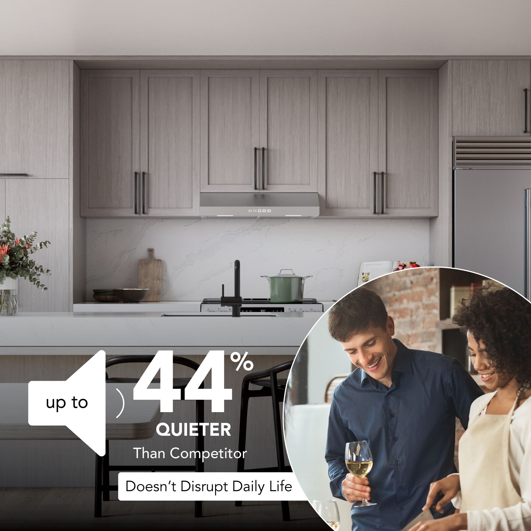 Glacier 36Inch 350 MAX Blower CFM 1.5 Sones Stainless Range Hood GLA2363SS