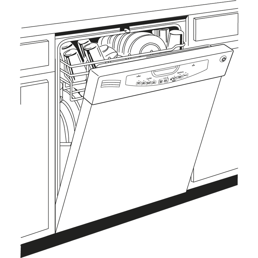 Tall Tub Built-In Dishwasher GLD4908TBB