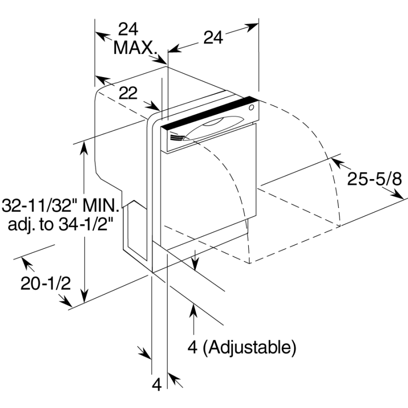 Tall Tub Built-In Dishwasher GLDA696MSS
