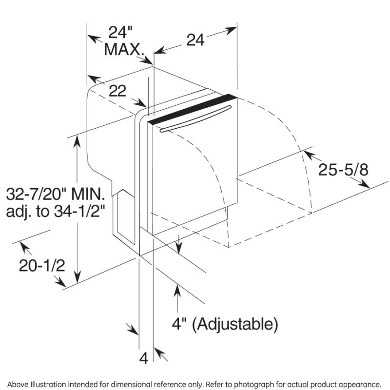 Built-In Dishwasher with Hidden Controls GLDT690JWW