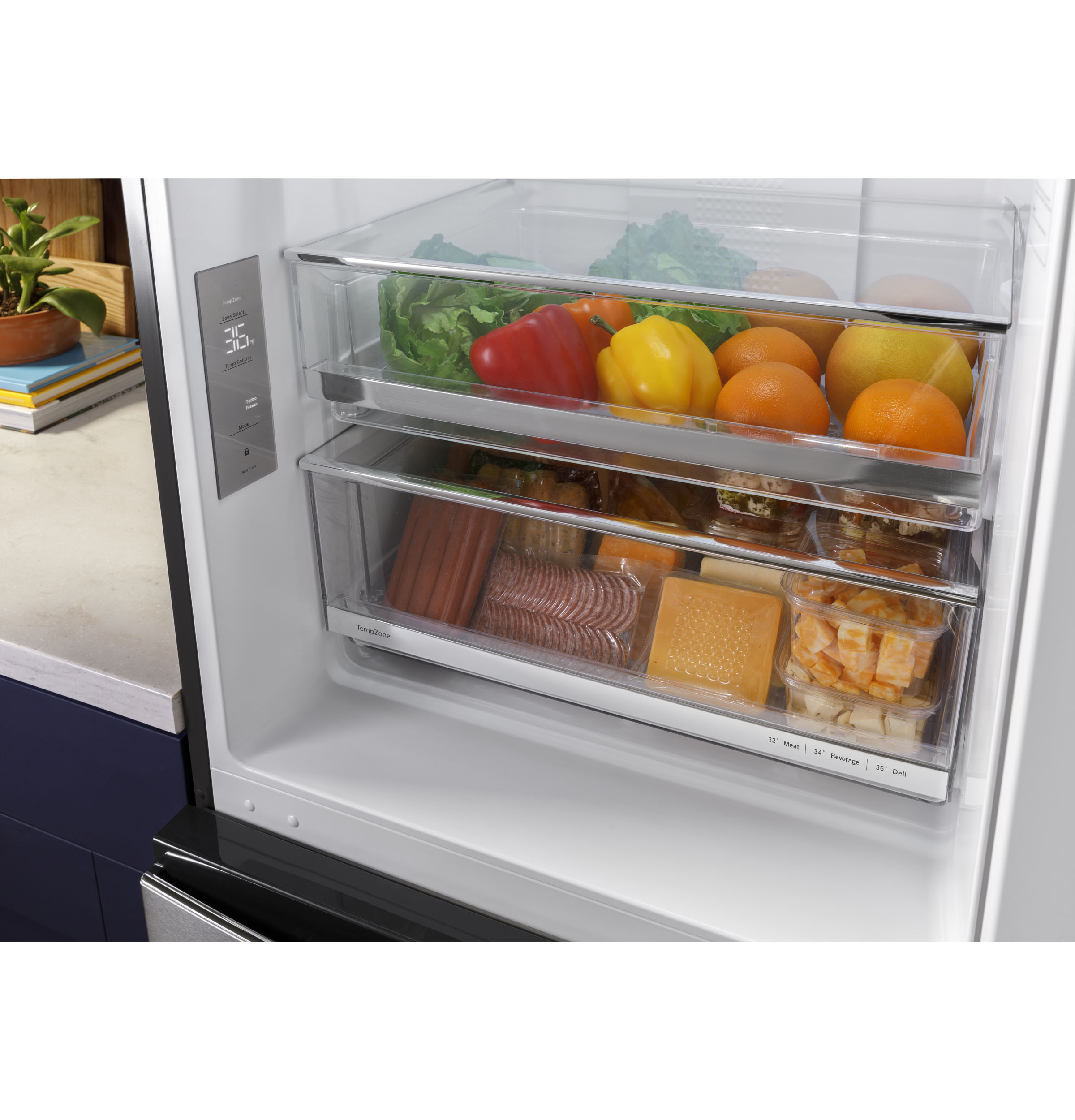 11.9 Cu. Ft. Bottom-Freezer Refrigerator GLE12HSPSS