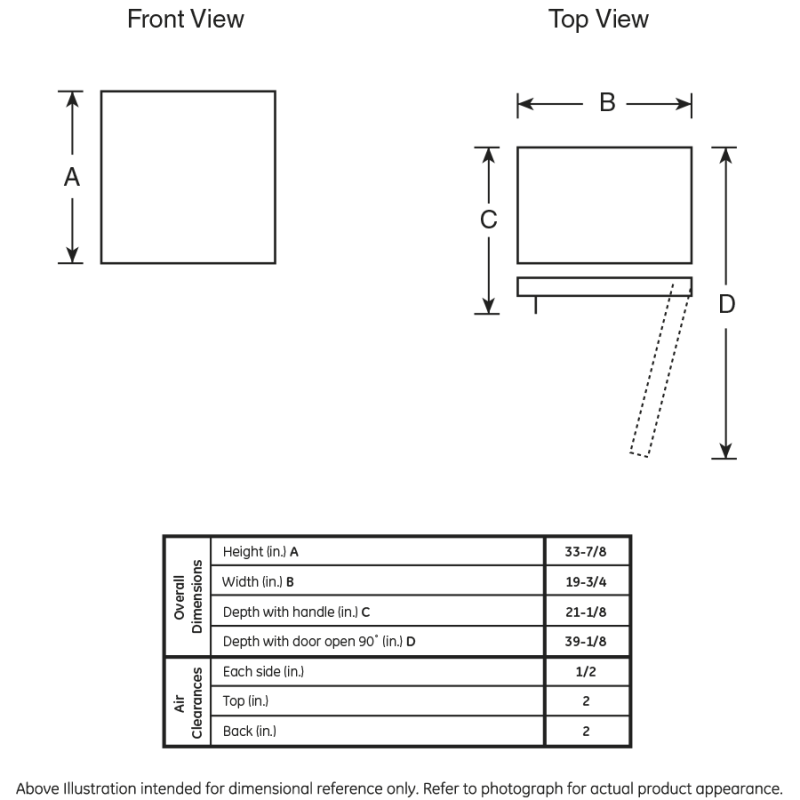 Compact Refrigerator GME04GGKBB