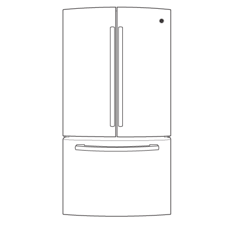 22.1 Cu. Ft. French-Door Refrigerator GNE22GGEWW