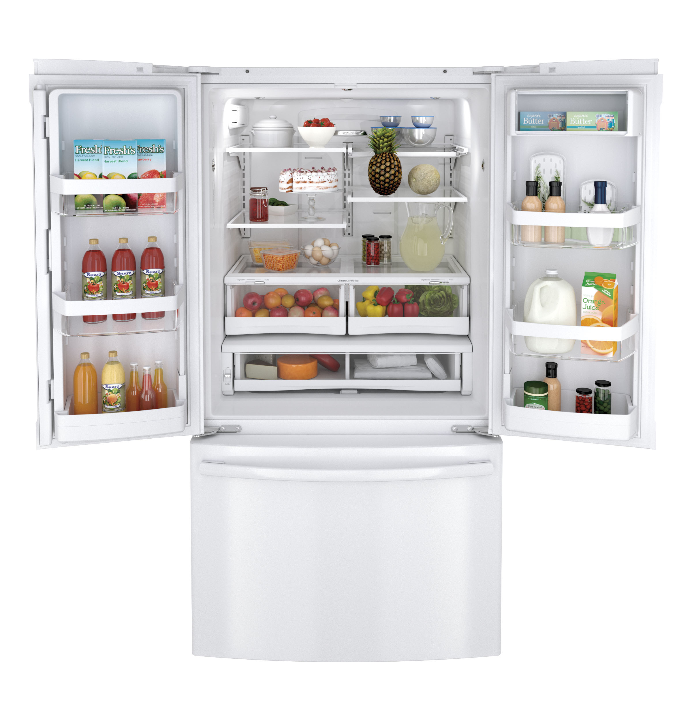 26.3 Cu. Ft. French-Door Refrigerator GNE26GGDWW