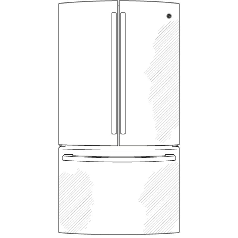 26.3 Cu. Ft. French-Door Refrigerator GNE26GSDSS