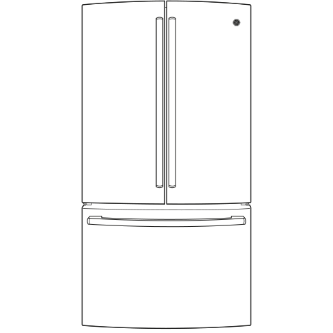 28.5 Cu. Ft. French-Door Refrigerator GNE29GGHBB