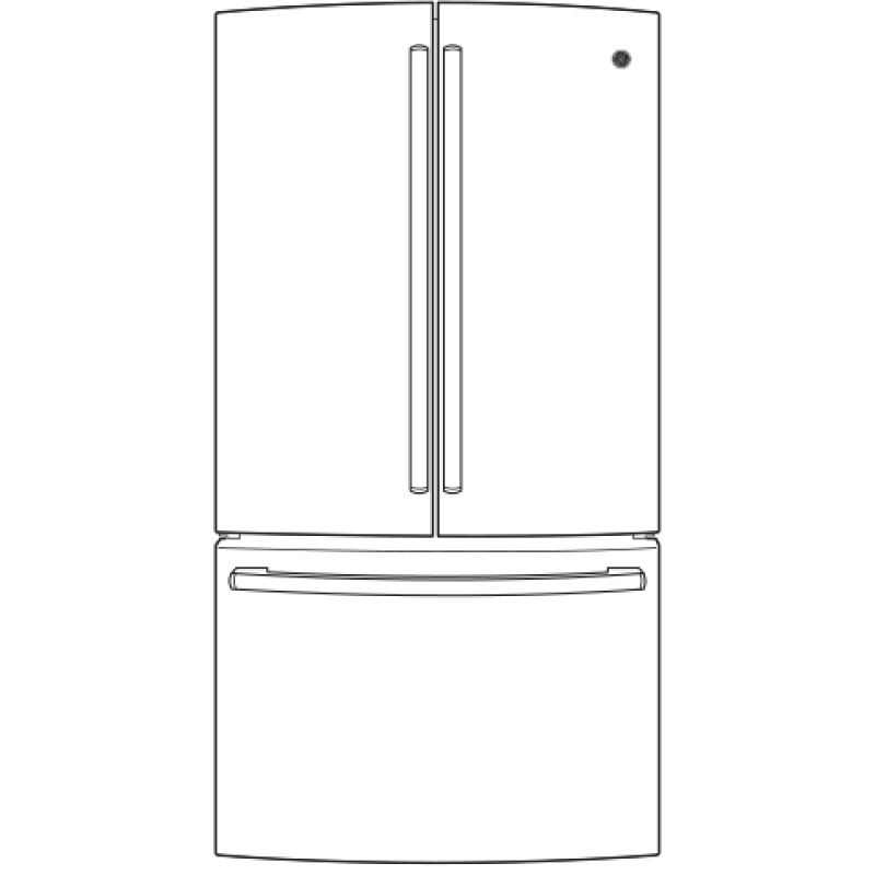 28.5 Cu. Ft. French-Door Refrigerator GNE29GGHWW
